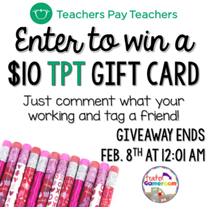 TPT Sale Giveaway Feb. 2017