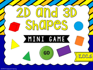 2D and 3D Shapes Mini Game