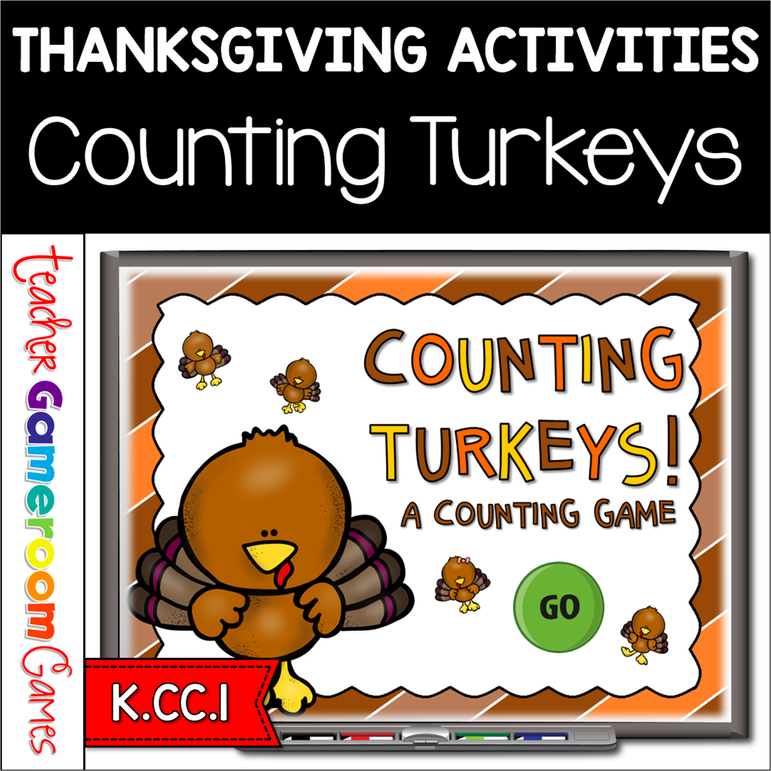 Counting Turkeys Teacher Vs Student Powerpoint Game Video Preview