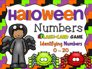 Flash Cards Halloween Numbers 0 20 Cover 300x225