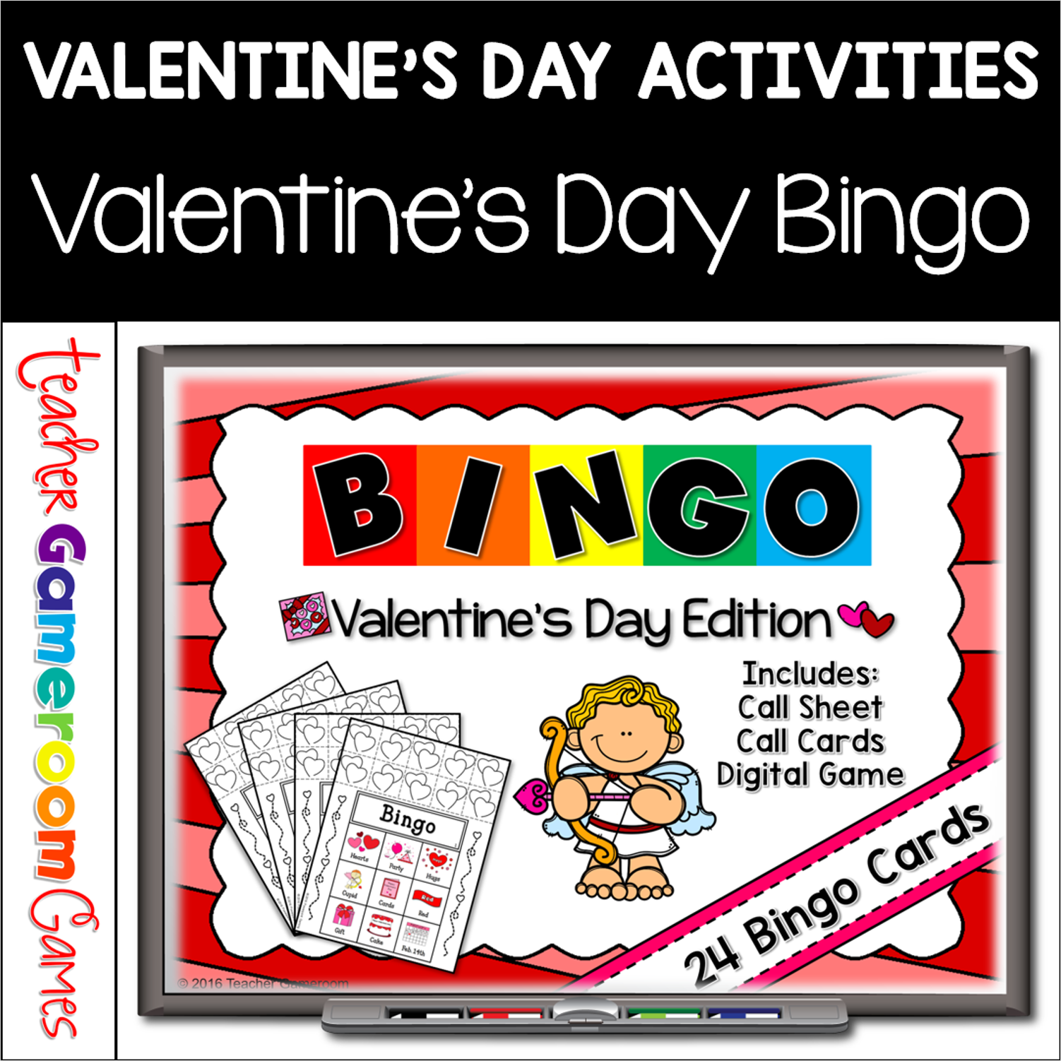 Valentines Day Bingo Powerpoint Game Kit Cover