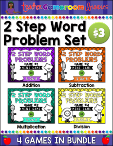 2 Step Word Problems Bundle