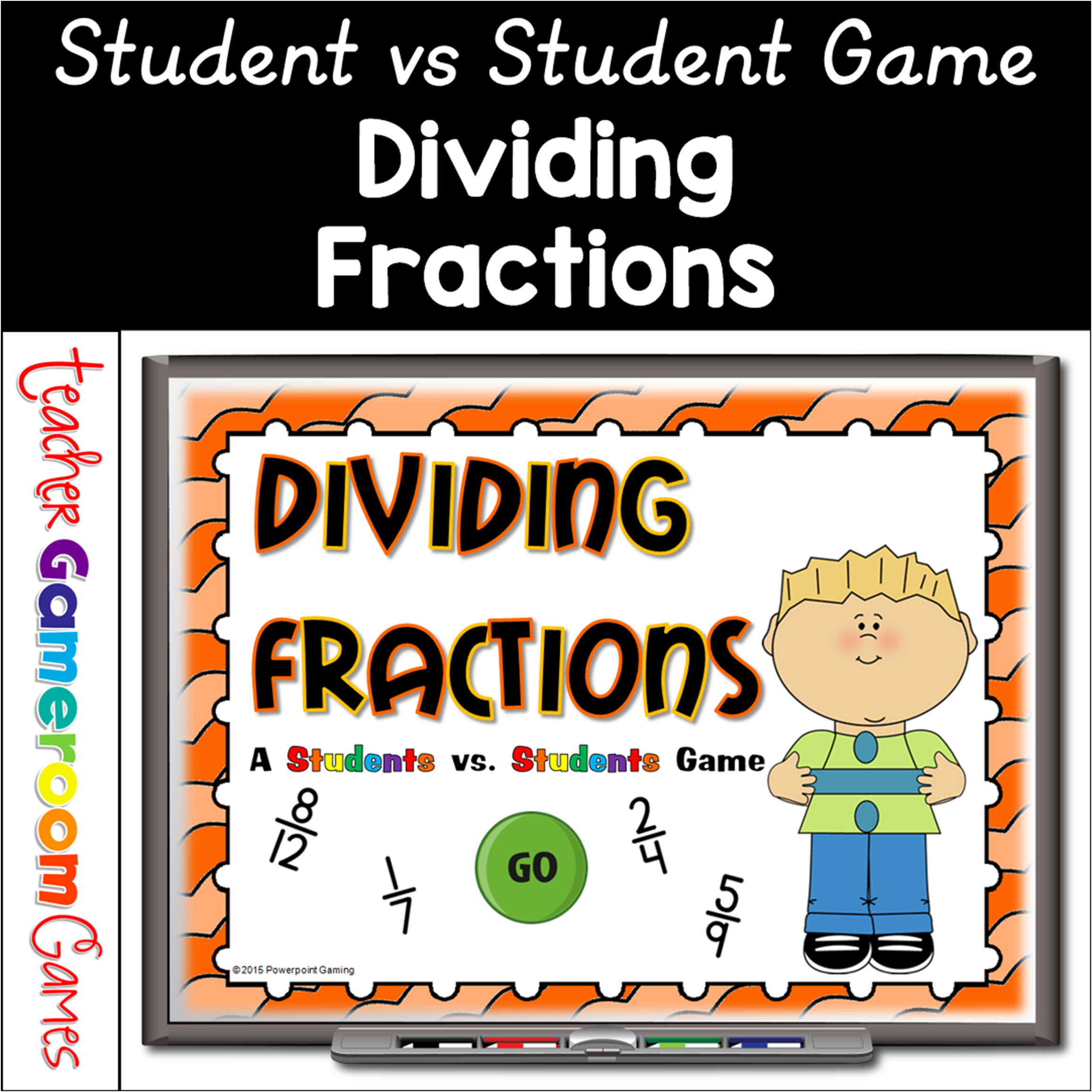 Dividing Fractions Student Vs Student Powerpoint Game Cover