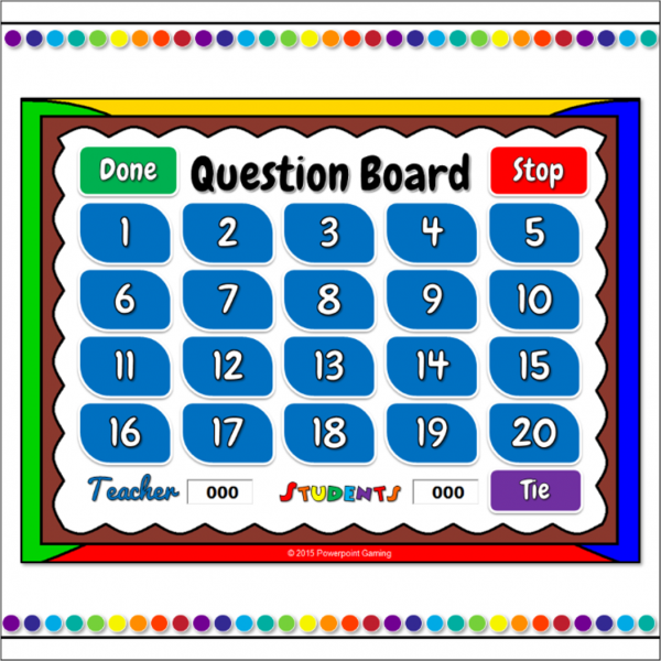Ending Punctuation Teacher vs Student Powerpoint Game - Image 2