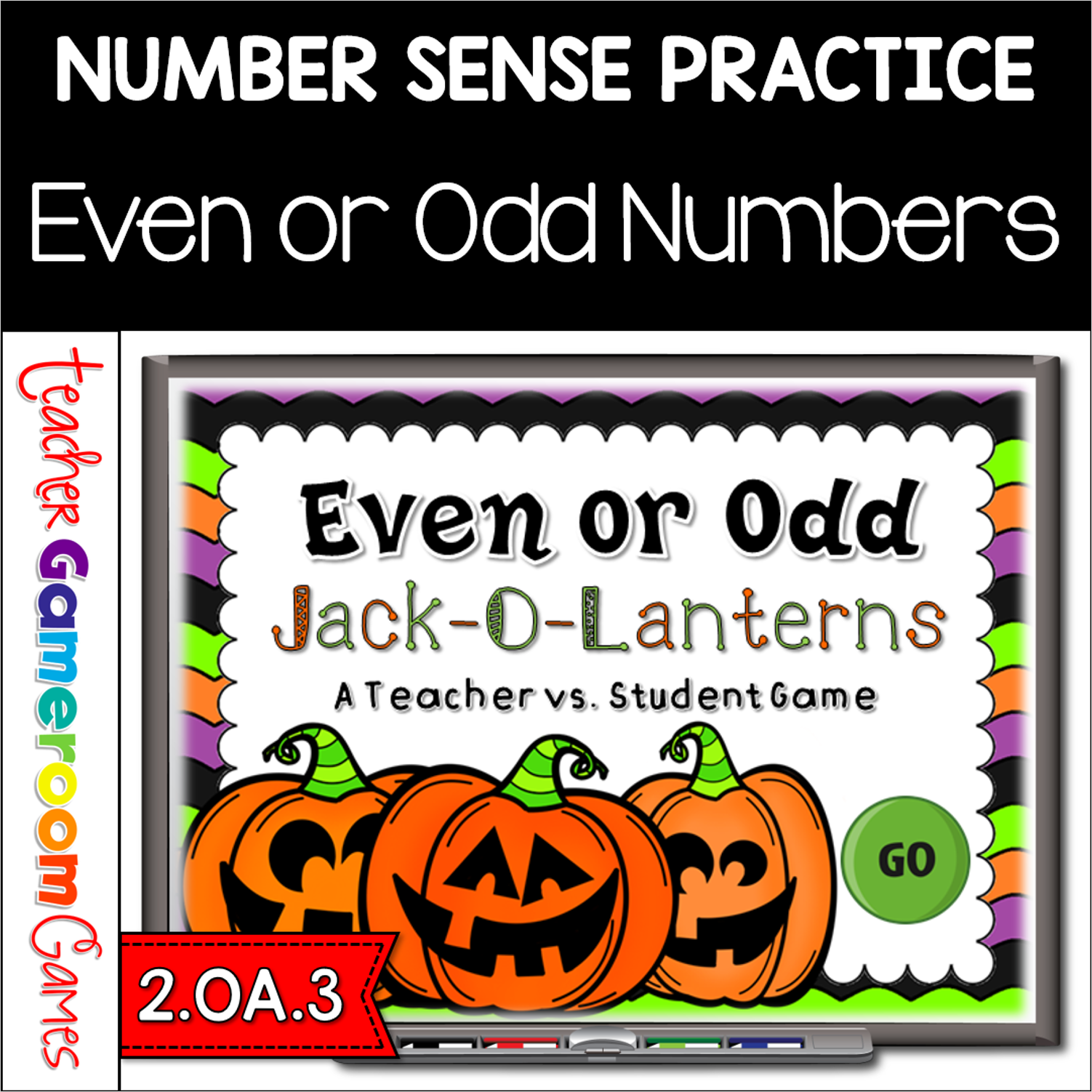 Halloween Even Or Odd Jack O Lantern Powerpoint Game Cover
