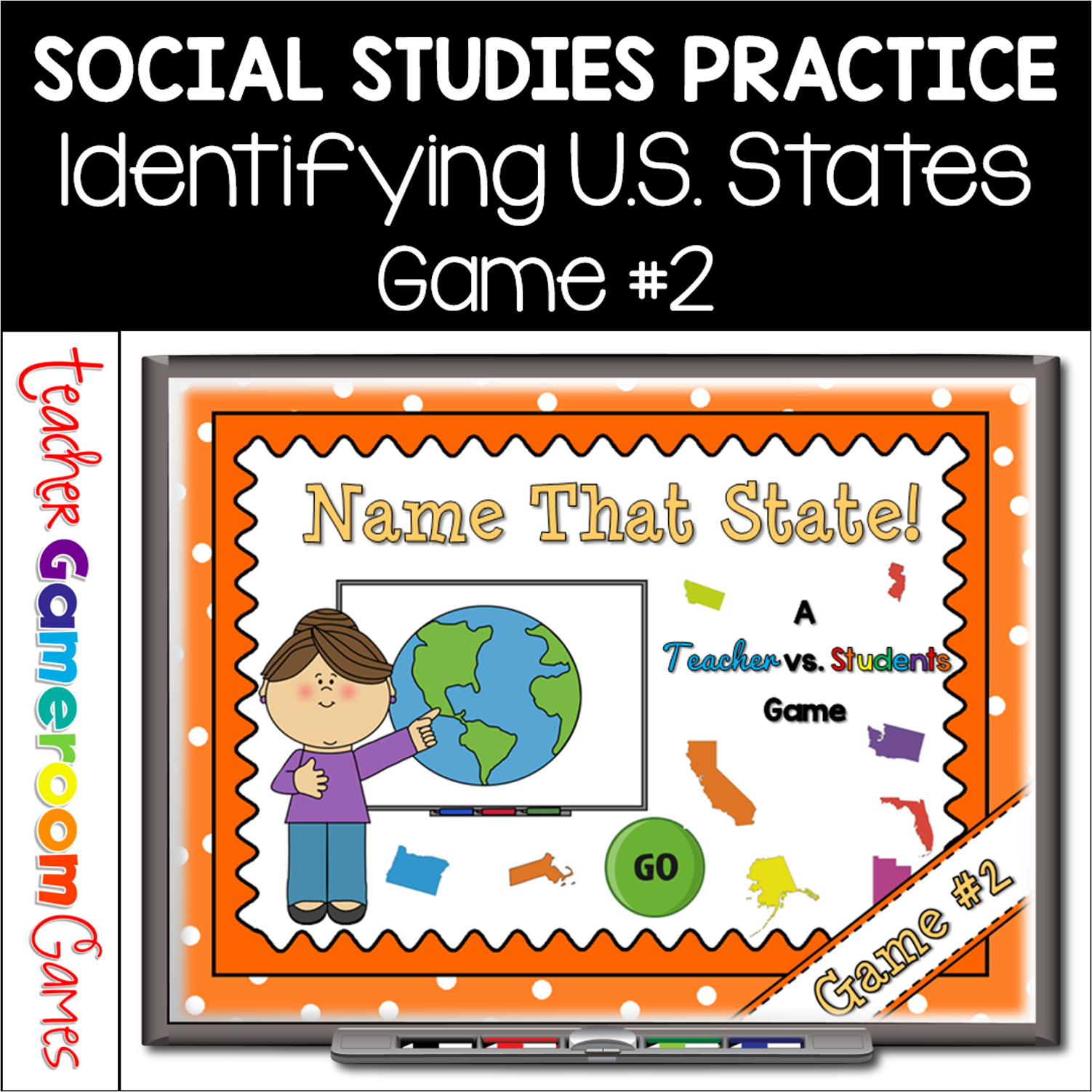 Name That State Identifying States Powerpoint Game 2 Cover