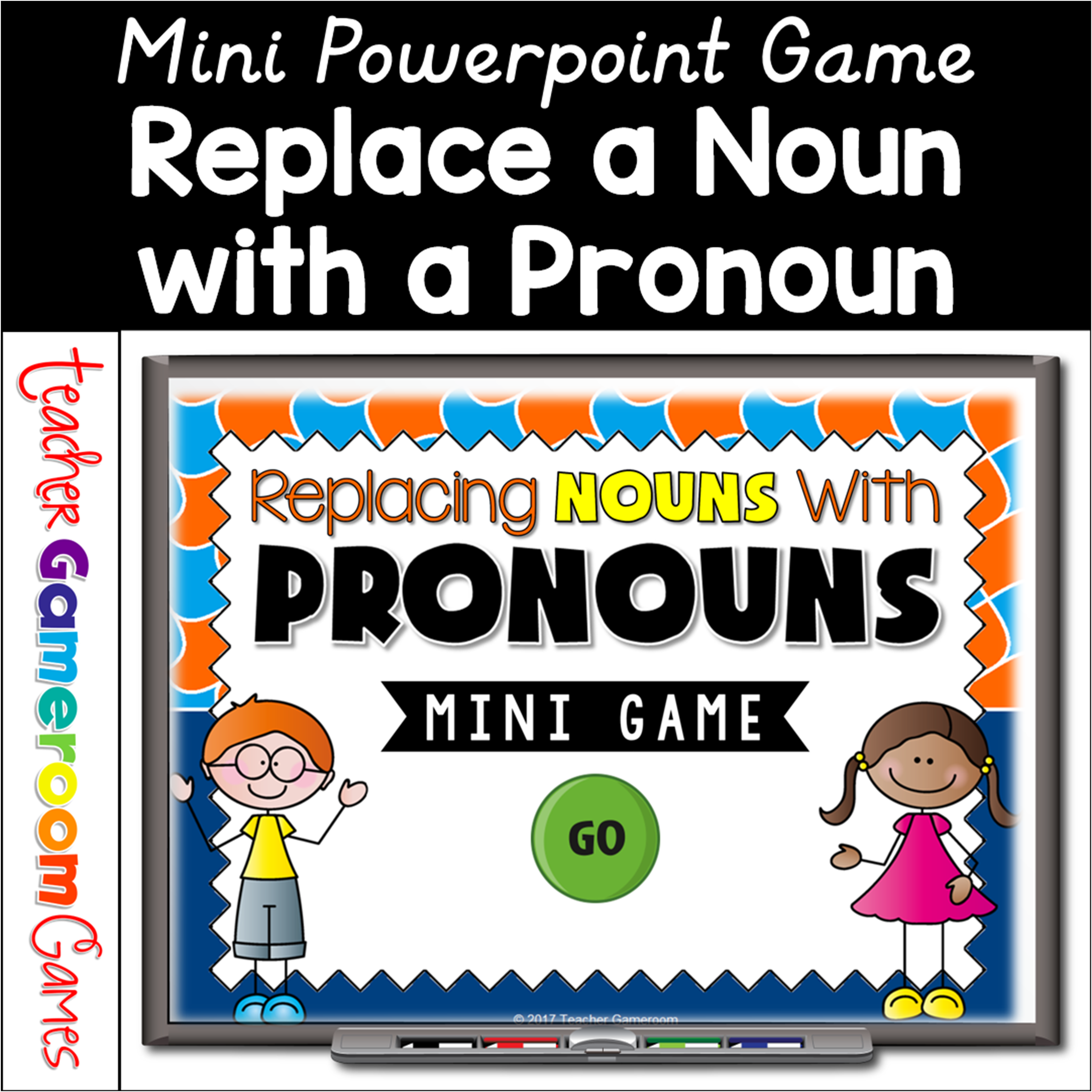 Replacing Nouns With Pronouns Mini Powerpoint Game Cover