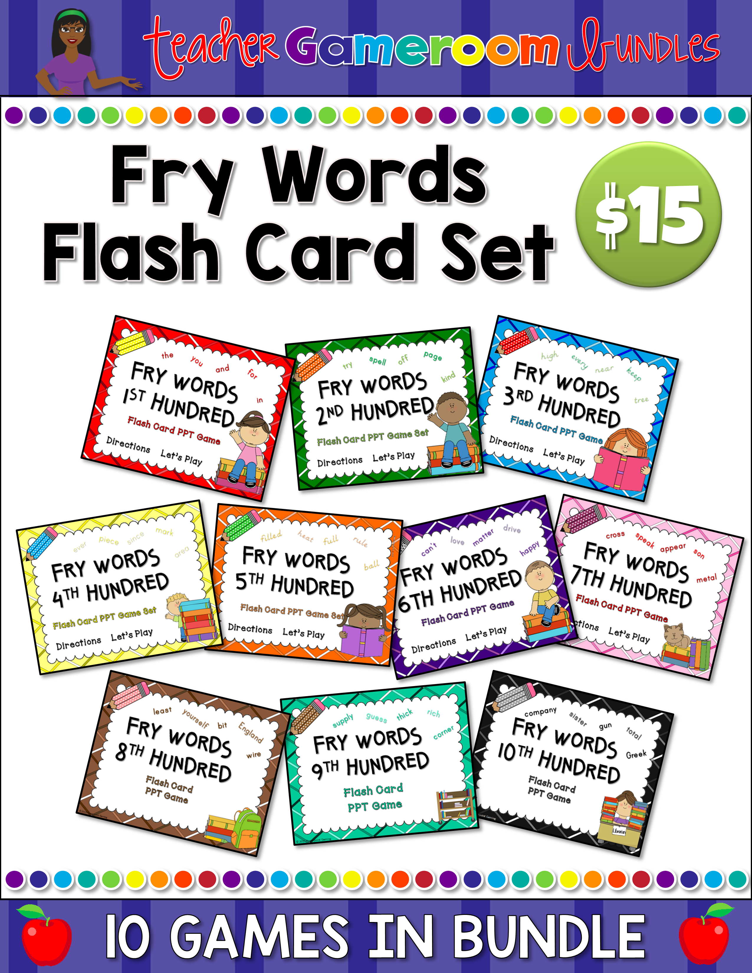 Fry Words Complete Bundle - Teacher Gameroom