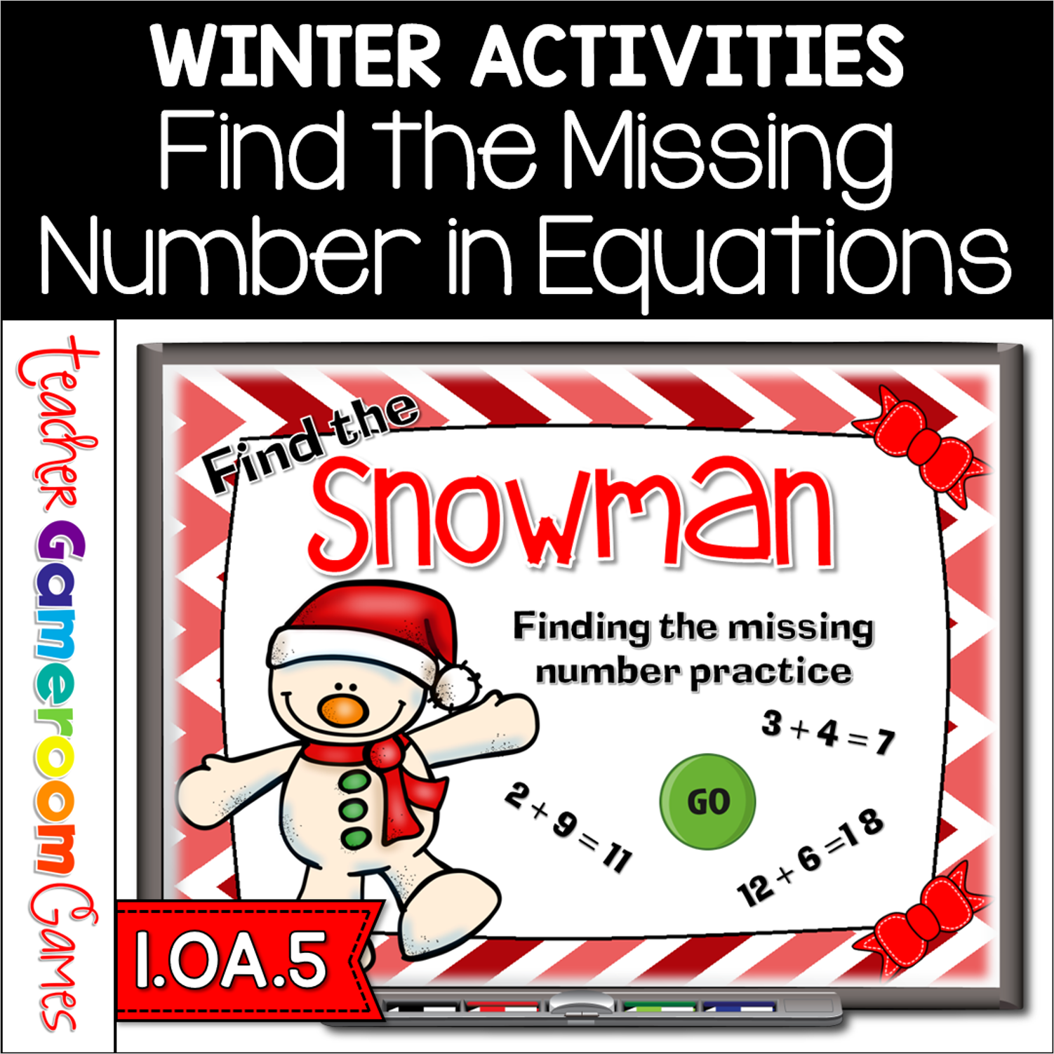 Winter Missing Numbers Find The Star Powerpoint Game Cover