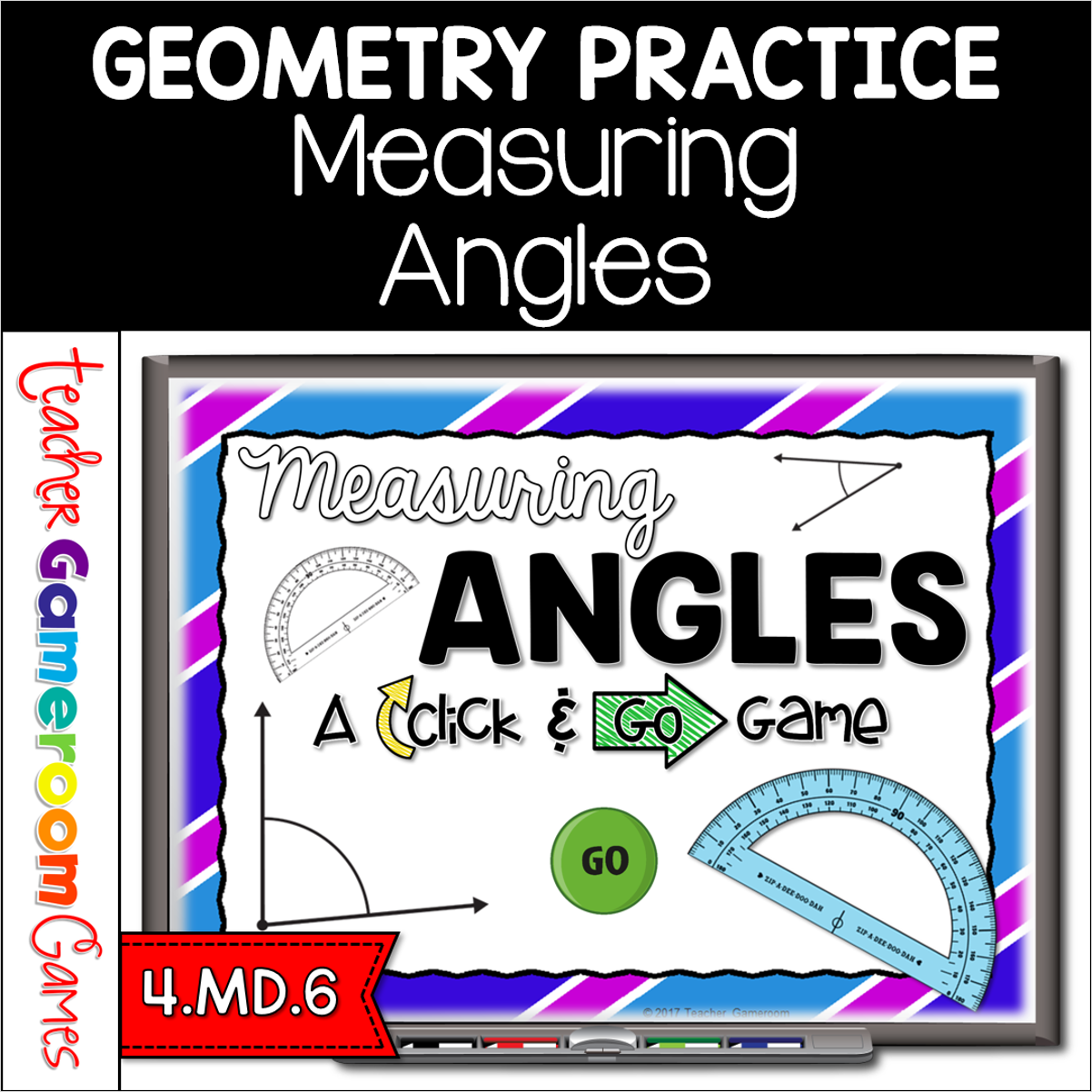 Measuring Angles Click And Go Powerpoint Game Cover