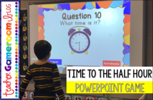 Time to the Half Hour Powerpoint Game