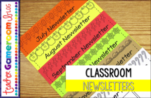 Using Monthly Classroom Newsletters