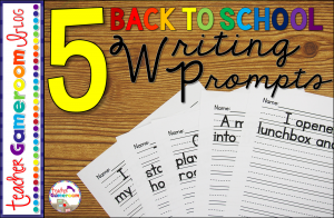 5 Easy Back to School Writing Prompts