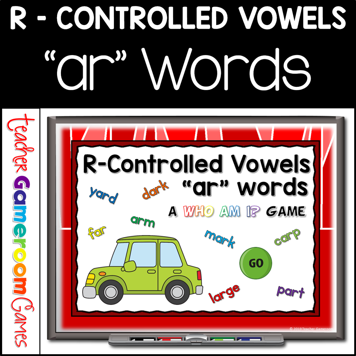R Controlled Vowels AR Words Who Am I Powerpoint Game Cover