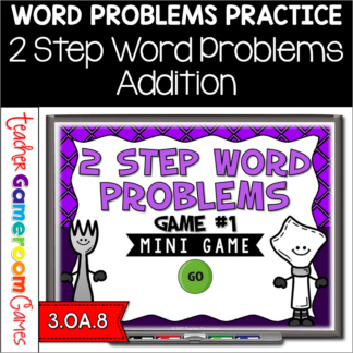 2 Step Word Problems Addition Mini Powerpoint Game