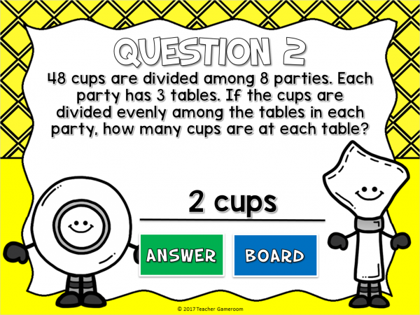 2 Step Word Problems Division Mini Powerpoint Game - Image 4