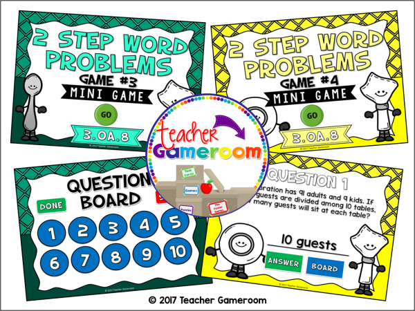 2 Step Word Problems Mini Powerpoint Game Bundle - Image 3
