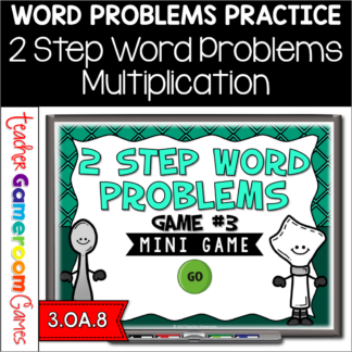 2 Step Word Problems Multiplication Mini Powerpoint Game