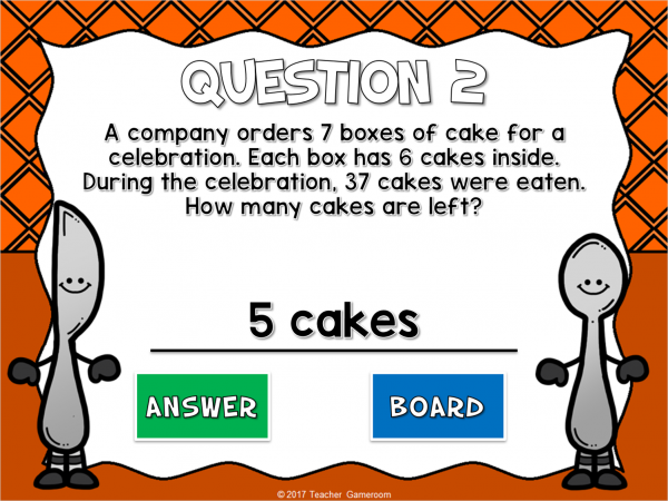 2 Step Word Problems Subtraction Mini Powerpoint Game - Image 4