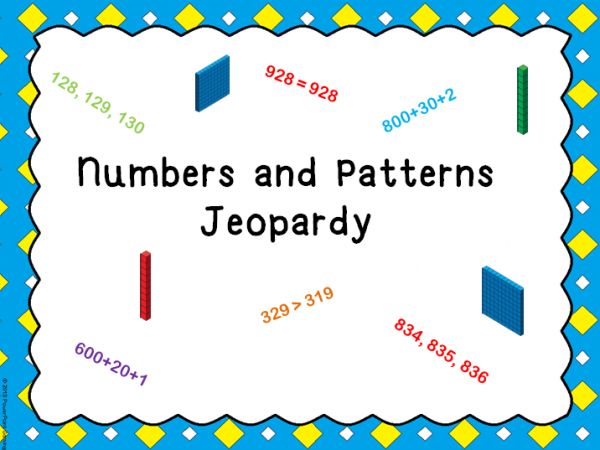 2nd Grade Numbers and Patterns Review Game Thumbnail