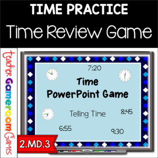 2nd Grade Time Powerpoint Review Game Thumbnail