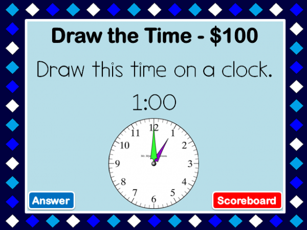 2nd Grade Time Powerpoint Review Game Thumbnail - Image 3
