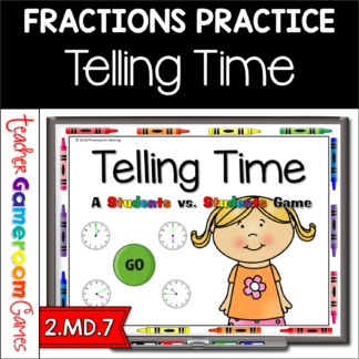 2nd Grade Time Student vs Student Powerpoint Game Thumbnail