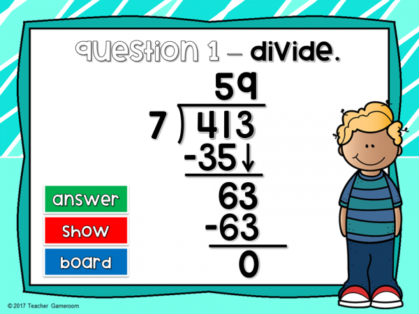 3 Digit Division Mini Game Preview - Image 3