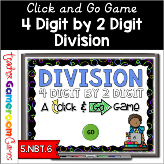 4 Digit by 2 Digit Division Powerpoint Game