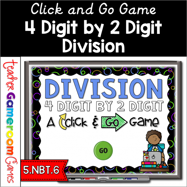 4 Digit by 2 Digit Division Powerpoint Game