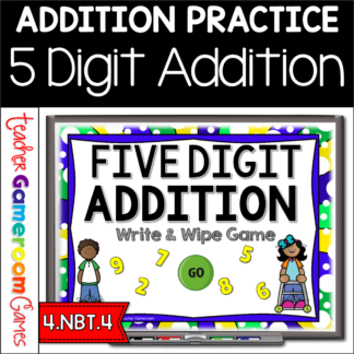 5 Digit Addition Powerpoint Game