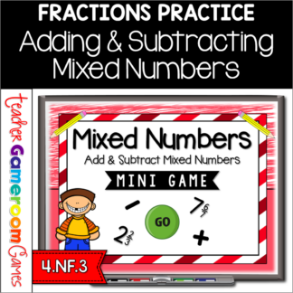 Add and Subtract Mixed Numbers Mini Game
