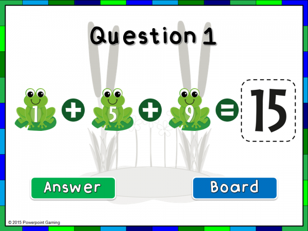Adding 3 Numbers Practice Student vs Student Powerpoint Game - Image 4