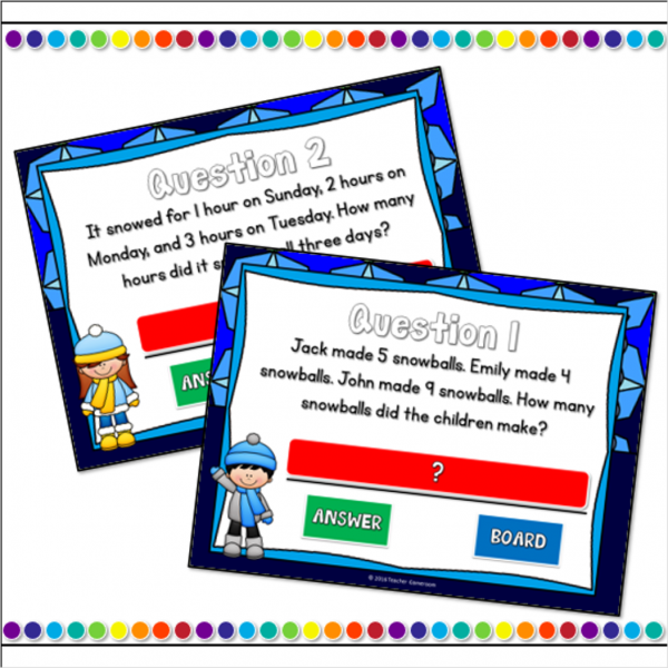 Adding 3 Numbers Word Problems Mini Game - Image 3