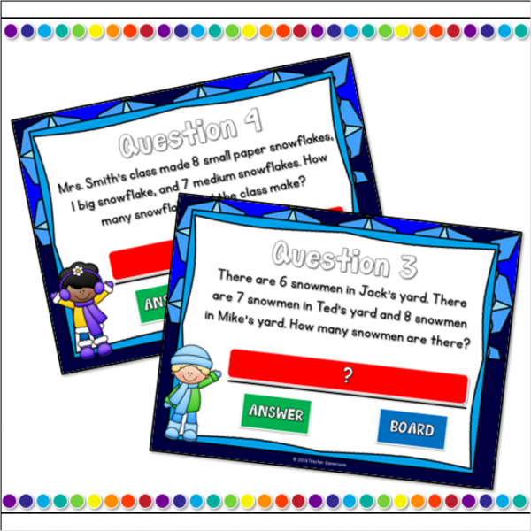 Adding 3 Numbers Word Problems Mini Game - Image 4