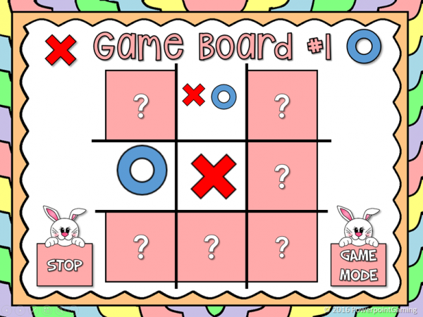 Adding Fractions Easter Tic-Tac-Toe Powerpoint Game - Image 2