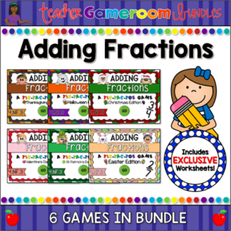 Adding Fractions- Holiday Edition