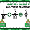 Adding Fractions St. Patrick's Day Tic-Tac-Toe Powerpoint Game - Image 3