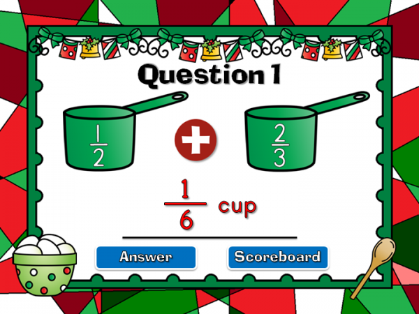 Adding Fractions Student vs Student Powerpoint Game - Image 3