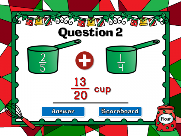 Adding Fractions Student vs Student Powerpoint Game - Image 2