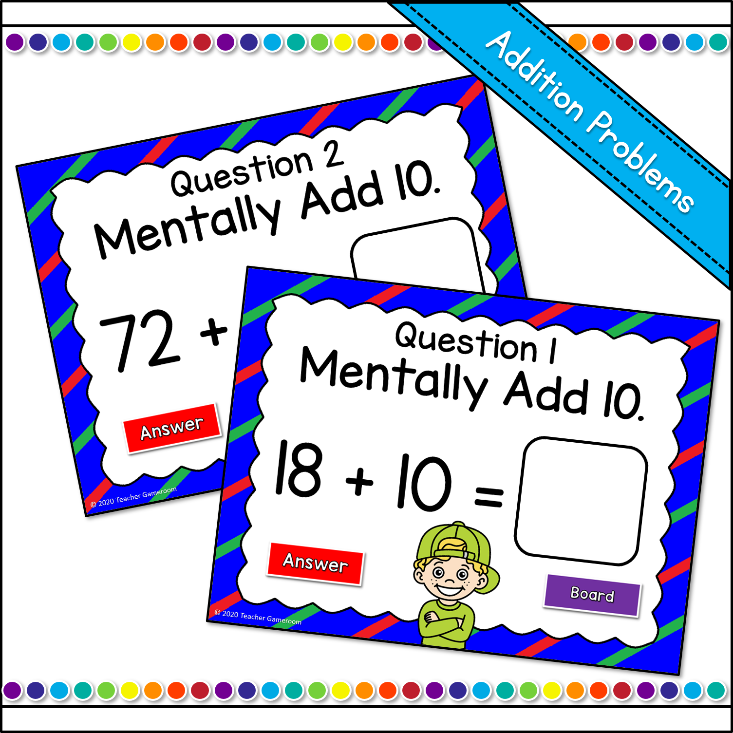 3 to 5 Digit Addition and Subtraction Powerpoint Game by Teacher Gameroom