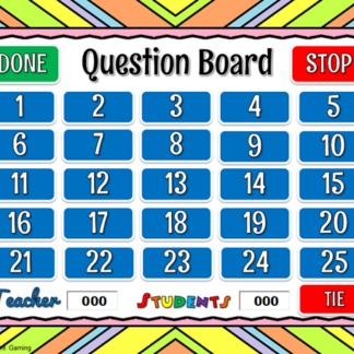 Adding Within 100 Spring Teacher vs Student Powerpoint Game