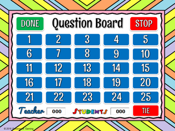 Adding Within 100 Spring Teacher vs Student Powerpoint Game