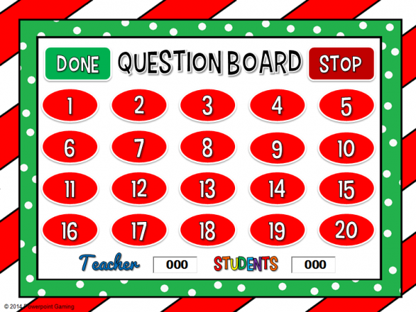 Adding Within 5 Christmas Teacher vs Student Powerpoint Game - Image 2