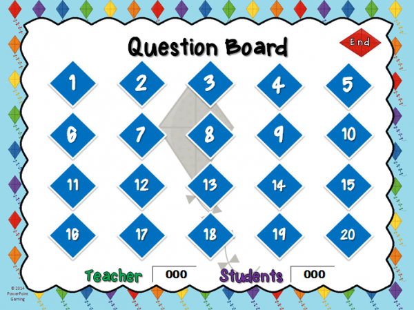 Adding within 20 with Kites Teacher vs Student Powerpoint Game - Image 4