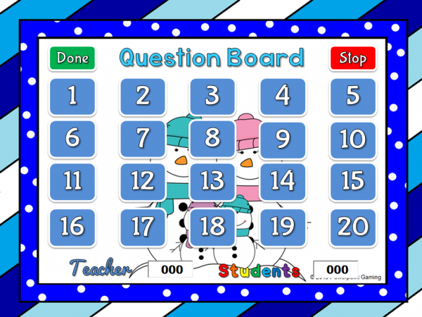 Adding within 5 Winter Teacher vs Student PowerPoint Game - Image 4