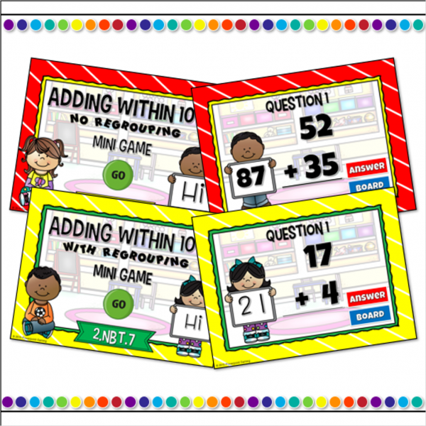 Addition and Subtraction within 100 Mini Powerpoint Game Set - Image 4