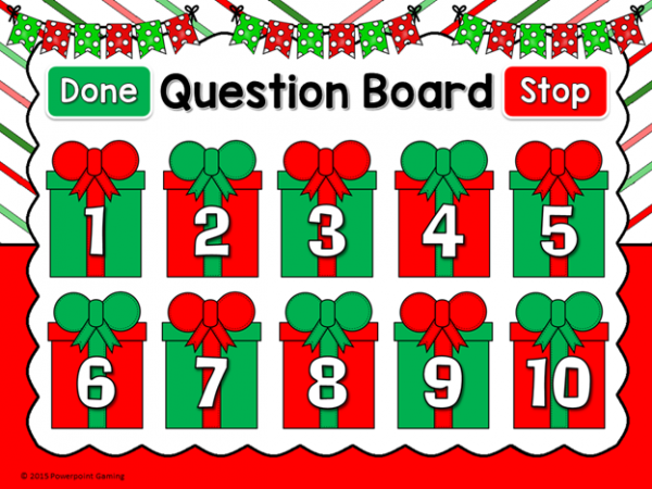 Addition and Subtraction Word Problems Christmas Mini PowerPoint Game - Image 4