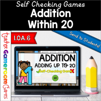 Addition within 20 Self-Checking Game