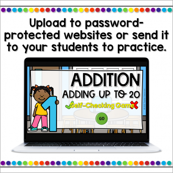 Addition within 20 Self-Checking Game - Image 2